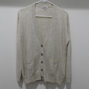 Price Firm - Madewell Oatmeal Heathered Cardigan
